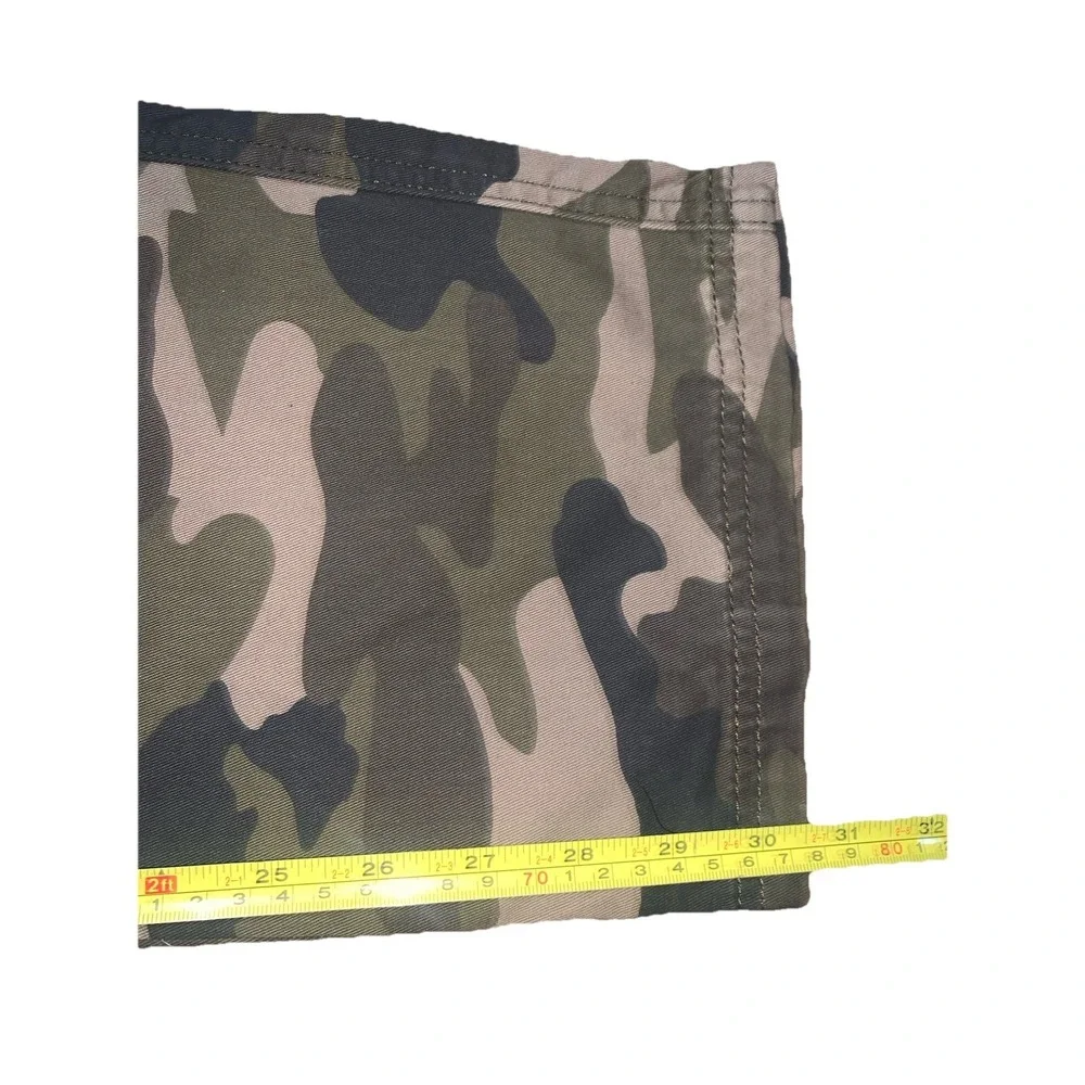 2‎ Children Place Boys Pull On Pants 18 Husky Green Black Camo Adjustable Waist